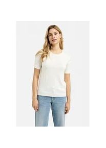 Smith & Soul Rundhalspullover SMITH & SOUL, Damen, Gr. M, wei&szlig;, Feinstrick, Material: 80% Viskose, 20% Polyamid, unifarben, slim fit normal, Rundhals, eingesetzt Rippb&uuml;ndchen, Pullover Rundhalspullover, aus Feinstrick