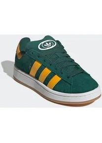 Sneaker Adidas ORIGINALS "CAMPUS 00S", M&auml;dchen, Gr. 38, collegiate gr&uuml;n, crew gelb, cloud wei&szlig;, Leder, Synthetik, Schuhe Sneaker, f&uuml;r Kinder und Jugendliche, mit Gummilaufsohle, mit Schn&uuml;rung