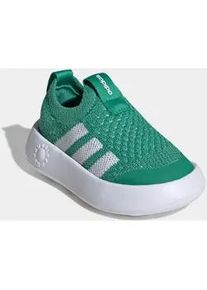 Slip-On Sneaker Adidas SPORTSWEAR "BUBBLECOMFY KIDS", Kinder, Gr. 24, semi court gr&uuml;n, cloud wei&szlig;, core schwarz, Textil, Schuhe, f&uuml;r Kinder