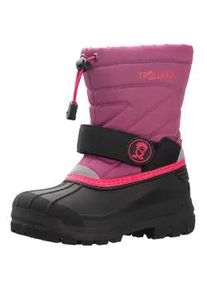 Snowboots Trollkids "KIDS TELEMARK WINTER BOOTS PRO", M&auml;dchen, Gr. 40, lila (plum, magenta), Synthetik, mehrfarbig, Schuhe Snowboots, f&uuml;r Kinder und Jugendliche, mit Gummilaufsohle