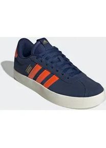 Sneaker Adidas SPORTSWEAR "VL COURT 3.0", Herren, Gr. 45, orange (dunkelblau, impact orange, gold metallic), Leder, Synthetik, Schuhe Sneaker, inspiriert vom Design des Adidas samba