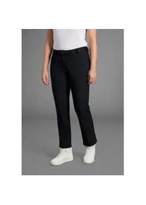 Softshellhose Maier Sports "DA-HOSE EL. SOFTSH. PERLIT W", Damen, Gr. 50, N-Gr, schwarz, Obermaterial: 92% Polyester, 8% Elasthan, Hosen Softshellhose, Auch in Kurz-Gr&ouml;&szlig;en, w&auml;rmend