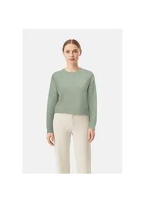 Strickpullover Only "ONLRENE LIFE LS O-NECK CC KNT", Damen, Gr. M, desert sage detail:melange, Strick, Obermaterial: 65% Polyester, 13% Nylon, 13% Polyacryl, 6% Wolle, 3% Elasthan, meliert, regular fit, Rundhals, Pullover Strickpullover