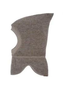 Schlupfm&uuml;tze MaxiMo, Jungen, Gr. 51, braun (braunmeliert), Fleece, Baumwolle, meliert, unifarben, M&uuml;tzen, Wolle, gef&uuml;ttert, Rippstrickb&uuml;ndchen, mit Zipfel