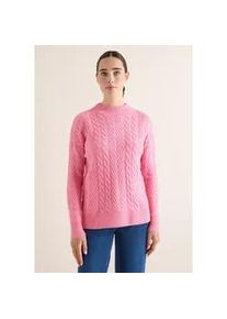 Strickpullover Cecil, Damen, Gr. XL (44), schwarz blossom melange, Web, 37% Baumwolle, 34% Polyacryl, 26% Polyester, 3% Elasthan, unifarben, normal normal, Rundhals, Strickb&uuml;ndchen, Pullover Strickpullover, Grobstrick