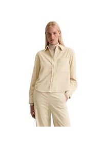 Marc O'Polo Langarmbluse MARC O'POLO "aus Organic Cotton", Damen, Gr. 44, beige (light oat), Obermaterial: 100% Baumwolle, unifarben, regular fit normal, Manschette, Blusen