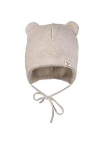 Fleecem&uuml;tze MaxiMo, Jungen, Gr. 45, hellbraunmeliert, Fleece, Baumwolle, M&uuml;tzen, mit &Ouml;hrchen, zum Binden, Einfarbig