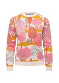 Rundhalspullover Ragwear "Treenara", Damen, Gr. M (38), beige (natur), Material: 50% Viskose, 28% Polyester, 22% Nylon, gerade h&uuml;ftbedeckend, Rundhals, &Auml;rmel ohne &Auml;rmelschlitz Strickb&uuml;ndchen, Pullover Rundhalspullover, Pullover in modischem Print