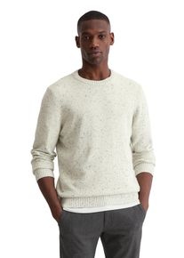 Marc O'Polo Rundhalspullover MARC O'POLO, Herren, Gr. S, wei&szlig; cotton, Strick, Obermaterial: 31% Wolle, 29% Schurwolle, 20% Polyamid, 20% Viskose, Rundhals, B&uuml;ndchen, Pullover Rundhalspullover