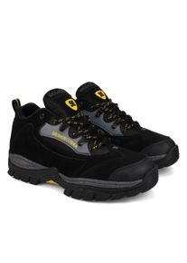 Ankleboots DC Shoes "Recon", Damen, Gr. 12,5(46,5), schwarz, gelb, Obermaterial:72.24% Leder, 19.15% Synthetikmaterial, 8.61% Microfaser;, Schuhe Ankleboots