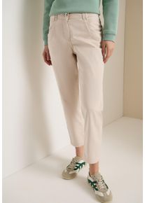 5-Pocket-Hose Cecil "Style Scarlett", Damen, Gr. 36, L&auml;nge 26, grain beige, Web, Obermaterial: 96% Baumwolle, 4% Elasthan. Futter: 100% Baumwolle, unifarben, bequem lang, Hosen 5-Pocket-Hose, mit Stretch