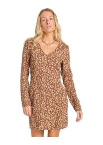 Minikleid Billabong "Your Time", Damen, Gr. L, US-Gr&ouml;&szlig;en, espresso, Obermaterial: 60% Walkfrottier, 40% Viskose;, Kleider Minikleid