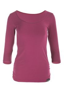 3/4-Arm-Shirt WINSHAPE "WS4", Damen, Gr. L, lila (berry love), 90% Baumwolle, 10% Elasthan, Rundhals, Shirts 3/4-Arm-Shirt