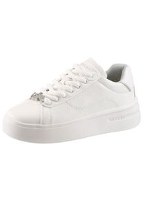 Plateausneaker Replay, Damen, Gr. 38, wei&szlig;, Lederimitat, unifarben, Basic, Schuhe Plateausneaker, Halbschuh, Freizeitsneaker, Schn&uuml;rschuh mit Monogramm-Pr&auml;gungen
