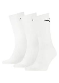 Sportsocken Puma "UNISEX LIGHT CREW SOCK", Herren, Gr. 35-38, wei&szlig;, Baumwollmischung, elastisch, Socken Sportsocken, Mit flacher Zehennaht