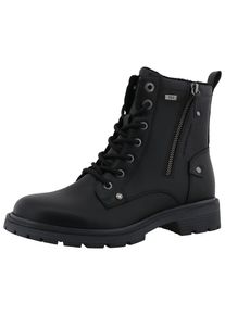 Schn&uuml;rboots Tom Tailor, Damen, Gr. 37, schwarz, Lederimitat, Schuhe Schn&uuml;rboots, Workerboots, Hiking Boot mit Blockabsatz
