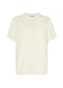 Lily & Lionel Hemdbluse LILY AND LIONEL "Kew Lace Insert Angel Sleeve Shirt Damen", Damen, Gr. 42, cream, 100% Viskose, Blusen Hemdbluse