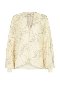 Lily & Lionel Hemdbluse LILY AND LIONEL "Rosetti Billowy Sleeves Floral Print Blouse Damen", Damen, Gr. 40, cream, 63% Viskose, 37% Lyocell, Blusen Hemdbluse