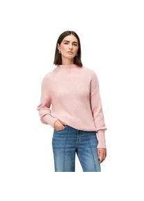 Strickpullover Zero "Damen mit Pailletten", Damen, Gr. 42, rosros, Strick, Obermaterial: 1% Polyester, 24% Polyacryl, 75% Baumwolle, unifarben, figurumspielend normal, weit B&uuml;ndchen krempelbar, Pullover Strickpullover, Pailletten