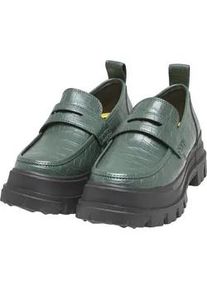 Trainingsschuh Buffalo "Buffalo aspha loafer", Damen, Gr. 39, gr&uuml;ncroco, Kunstfaser, unifarben, Schuhe