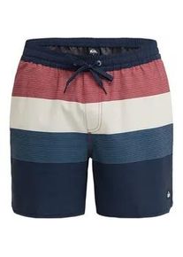 Boardshorts Quiksilver "Stretch Scallop Volley 16", Herren, Gr. L, schwarz navy tijuana, Obermaterial: 92% Microfaser, 8% Elasthan;, Hosen