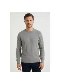 Strickpullover Lerros, Herren, Gr. M, basalt grau, Strick, Obermaterial: 100% Baumwolle, unifarben, normal h&uuml;ftbedeckend, Rundhals, B&uuml;ndchen, Pullover Strickpullover, mit Logo-Stickerei und aus reiner Baumwolle