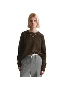 Marc O'Polo Strickpullover MARC O'POLO DENIM "aus kuscheligem Alpakawolle-Mix", Damen, Gr. XXS, schwarz espresso, Obermaterial: 42% Polyamid, 28% Wolle, 28% Alpaka, 2% Elasthan, unifarben, Rundhals, Pullover Strickpullover