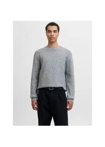 Jack & Jones Strickpullover JACK & JONES "JPRBLAWILSON KNIT CREW NECK", Herren, Gr. L, light grau melange, Strick, Obermaterial: 64% Polyester, 30% Polyacryl, 6% Wolle, meliert, regular fit, Rundhals, Rippb&uuml;ndchen, Pullover Strickpullover