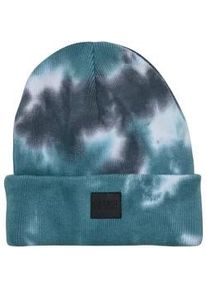 Beanie Urban Classics "Urban Classics Unisex Tie Dye Beanie Kids", Herren, Gr. S/M, grau, teal, Baumwolle, M&uuml;tzen Beanie