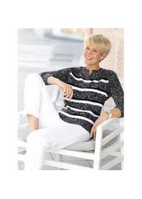 Strickpullover "Ringel-Pullover", Damen, Gr. 40, schwarz, wei&szlig;, gemustert, 100% Polyacryl, gemustert, gestreift, Pullover Strickpullover