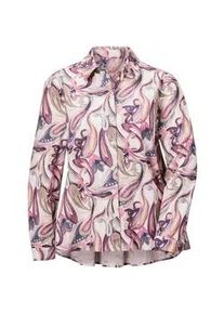 Hemdbluse GOLDNER "Blusenshirt mit Paisley-Muster", Damen, Gr. 40, rosa (ros&eacute;, gemustert), Obermaterial: 100% Baumwolle CO., figurumspielend, Manschette, Blusen Hemdbluse, Paisley-Muster