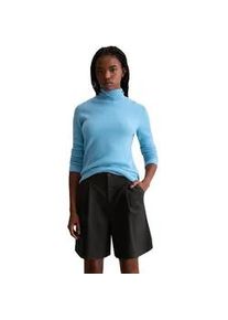 Marc O'Polo Rollkragenpullover MARC O'POLO DENIM "aus softem Schurwolle-Viskose-Mix", Damen, Gr. XL, azure sky, Obermaterial: 40% Schurwolle, 40% Polyamid, 20% Viskose, unifarben, Pullover Rollkragenpullover