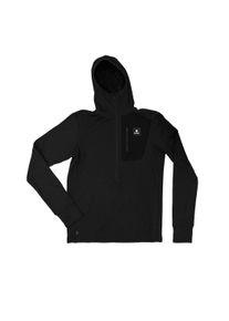 Saysky Herren Combat Half Zip Fleece Hoodie schwarz