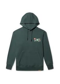 Kapuzenpullover PAS DE MONACO "Pas De Monaco FLORALE-H HOODY", Herren, Gr. L, forest, 80% Baumwolle, 20% Polyester, mehrfarbig, normal, ohne Ausschnitt, Pullover Kapuzenpullover