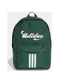 Rucksack Adidas PERFORMANCE "Adidas TIRO GRAPFIK II", team dunkelgr&uuml;n, better scarlet, Rucks&auml;cke, Damen, Obermaterial: 100% Polyester, Rucksack