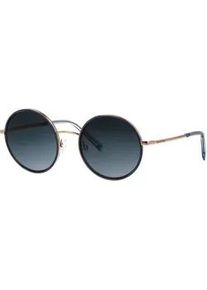 Marc O'Polo Sonnenbrille MARC O'POLO "Modell 508001", Damen, gold, blau, leicht gl&auml;nzend, metallic, Sonnenbrillen Sonnenbrille, Form Rund, Logoschriftzug auf B&uuml;gel, Kombifassung