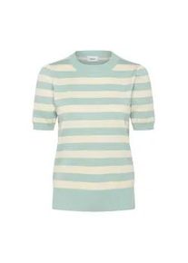 Strickpullover SAINT TROPEZ "MilaSZ SS Block Stripe Pullover", Damen, Gr. XL, ether seedpearl block stripe, Strick, Obermaterial: 80% Viskose, 20% Polyacryl, gestreift, h&uuml;ftlang, Rundhals, Rippstrickb&uuml;ndchen, Pullover Strickpullover