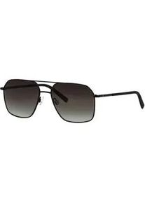 HUMPHREY&acute;S eyewear Sonnenbrille HUMPHREY ́S EYEWEAR "Modell 586150", Herren, schwarz, matt, Sonnenbrillen Sonnenbrille, Form Panto, Logoschriftzug auf B&uuml;gel, Metallfassung