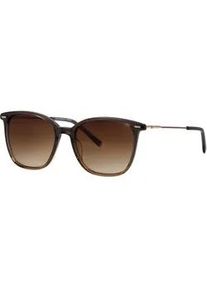 HUMPHREY&acute;S eyewear Sonnenbrille HUMPHREY ́S EYEWEAR "Modell 585346", Damen, grau, braun verlauf, leicht transparent, Sonnenbrillen Sonnenbrille, Form Karree/Soft, Logoschriftzug auf B&uuml;gel, Kombifassung