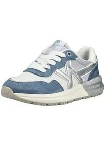 Sneaker Mustang SHOES "Mustang Shoes Sneaker Textil", Herren, Gr. 37, hellblau, silber, Textil, Schuhe Sneaker
