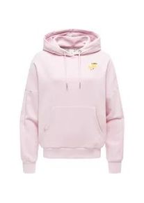 Kapuzenpullover Ragwear "Pirita PP", Damen, Gr. M (38), rosa, Material: 70% Baumwolle, 30% Polyester, oversize h&uuml;ftbedeckend, hoch geschlossener Ausschnitt, &Auml;rmel ohne &Auml;rmelschlitz Rippb&uuml;ndchen, Pullover Kapuzenpullover, oversized Damen Hoodie mit Print-Akzenten