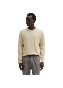 Marc O'Polo Rundhalspullover MARC O'POLO "aus zertifizierter Bio-Baumwolle", Damen, Gr. L, light oat, Obermaterial: 100% Baumwolle, unifarben, Rundhals, Pullover Rundhalspullover