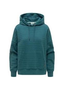 Kapuzenpullover Ragwear "Pirita Crepe", Damen, Gr. XL (42), ocean gr&uuml;n, Sweatware, Material: 65% Baumwolle, 27% Polyester, 6% Viskose, 2% Elasthan, l&auml;ssig geschnitten h&uuml;ftbedeckend, hoch geschlossener Ausschnitt, &Auml;rmel ohne &Auml;rmelschlitz abgesteppte Kante, Pullover Kapuzenpullover, Hoodie mit verstellbarer Kapuze