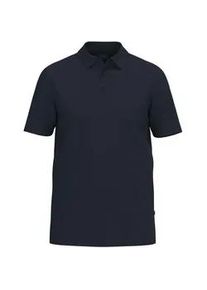 Poloshirt OLYMP, Damen, Gr. L, marine, Web, Obermaterial: 95% Leinen, 5% Elasthan, unifarben, regular fit h&uuml;ftbedeckend, Rundhals, abgesteppte Kante, Shirts, aus hochwertigem Leinen, unifarben