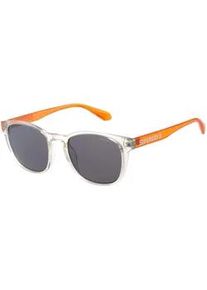 Sonnenbrille Superdry "Modell 996097", Herren, orange, transparent, transparent, Sonnenbrillen Sonnenbrille, Form Karree/Soft, Logoschriftzug auf B&uuml;gel, Injectionfassung