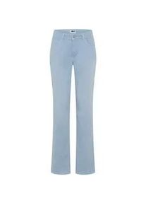 Stretch-Jeans MAC "Melanie", Damen, Gr. 42, L&auml;nge 32, cashmere blau, Denim/Jeans, Obermaterial: 88% Baumwolle, 8% Elastomultiester, 4% Elasthan, figurbetont lang, Jeans, Gerade geschnitten, Topseller
