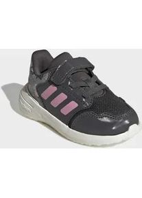 Sneaker Adidas SPORTSWEAR "TENSAUR RUN 3.0 F&Uuml;R BABYS UND KLEINKINDER", Damen, Gr. 24, grau six, bliss pink, sanftes wei&szlig;, Synthetik, Textil, Schuhe Sneaker, f&uuml;r Kinder, mit Klettverschluss