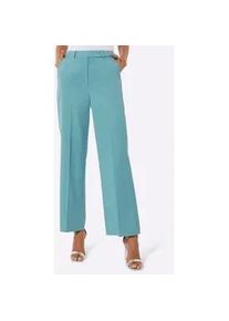 CR&Eacute;ATION L B&uuml;gelfaltenhose CREATION L, Damen, Gr. 46, Normalgr&ouml;&szlig;en, ozean, 63% Lyocell, 37% Polyester, unifarben, Hosen