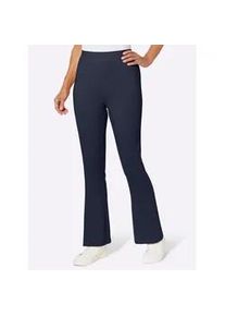 Schlupfhose, Damen, Gr. 52, Normalgr&ouml;&szlig;en, marine, 95% Baumwolle, 5% Elasthan, unifarben, Hosen Schlupfhose