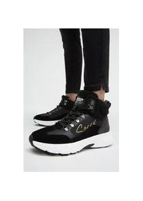 Sneaker SOCCX, Damen, Gr. 41, schwarz, Leder, Synthetik, Textil, mehrfarbig, Schuhe Sneaker, mit Warmfutter